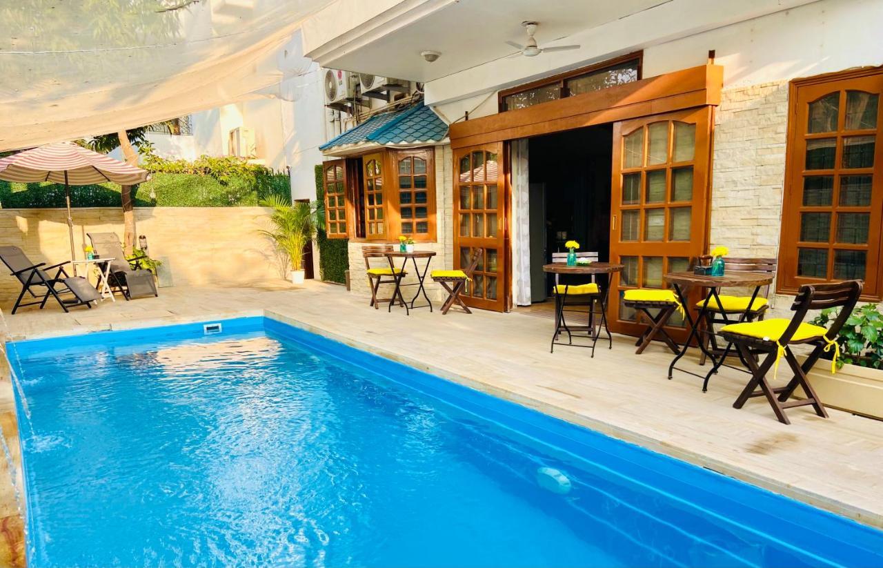 Roshani Pool Villa Gurgaon - 7Br #Privatepool #Villa #Bungalow #Garden #Staycation Zewnętrze zdjęcie