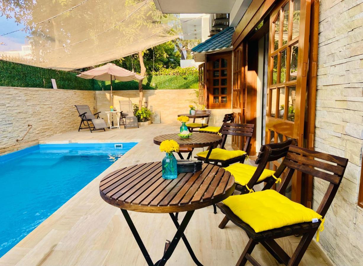 Roshani Pool Villa Gurgaon - 7Br #Privatepool #Villa #Bungalow #Garden #Staycation Zewnętrze zdjęcie